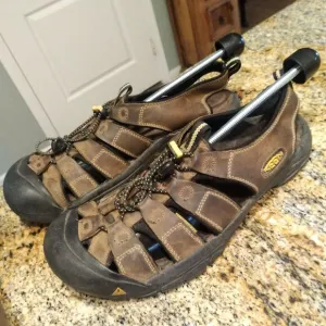 Keen Newport Waterproof Bison Brown Leather Sport Hiking Sandals Men’s Size 13