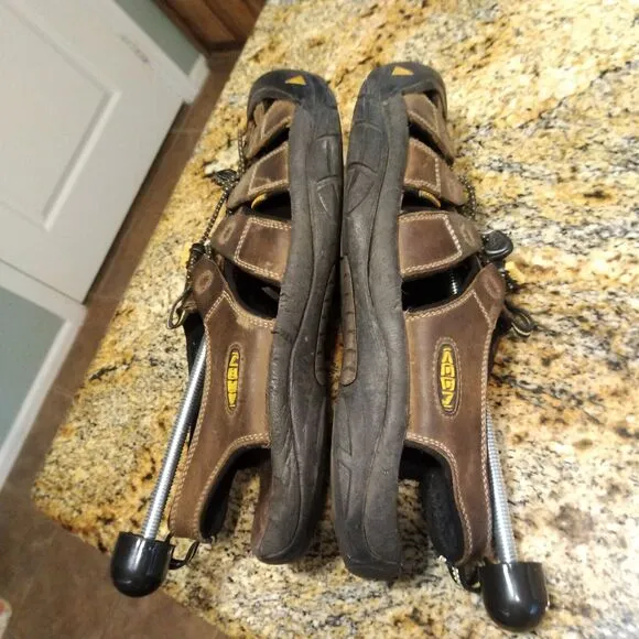 Keen Newport Waterproof Bison Brown Leather Sport Hiking Sandals Men’s Size 13
