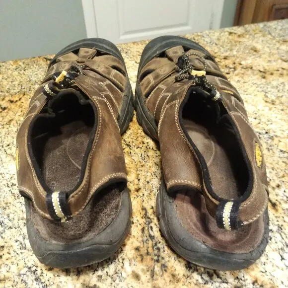 Keen Newport Waterproof Bison Brown Leather Sport Hiking Sandals Men’s Size 13
