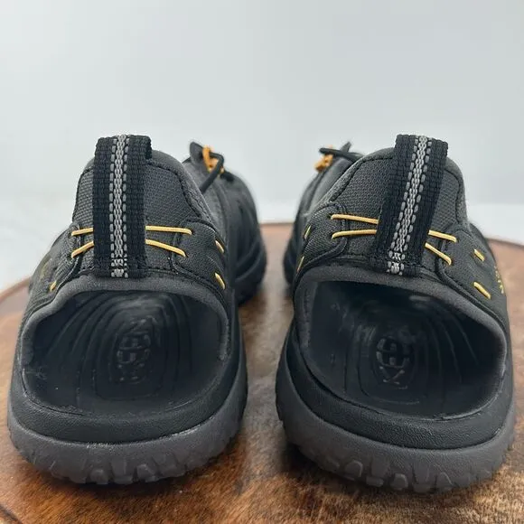 Keen Sandals Mens 11.5 D Solr Black Gold Waterproof Fisherman Water Shoe