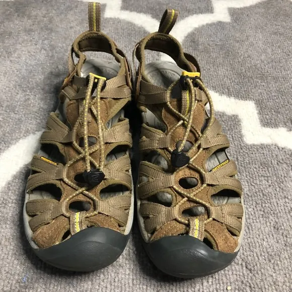 Keen Sandals Womens 9 Brown Whisper Close Toe Waterproof Leather