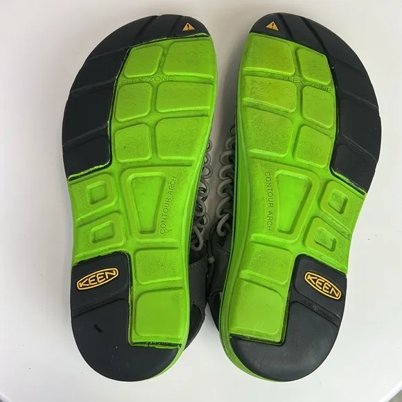 KEEN UNEEK 1013878 Mens Classic Two Cord Outdoor Waterproof Gray/Green Sandals