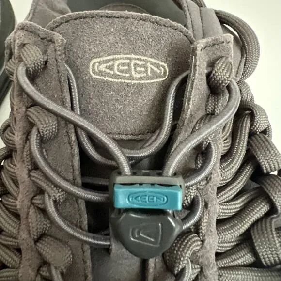 KEEN Uneek Flat Cord Summer Gray Sandals Mens Size 12