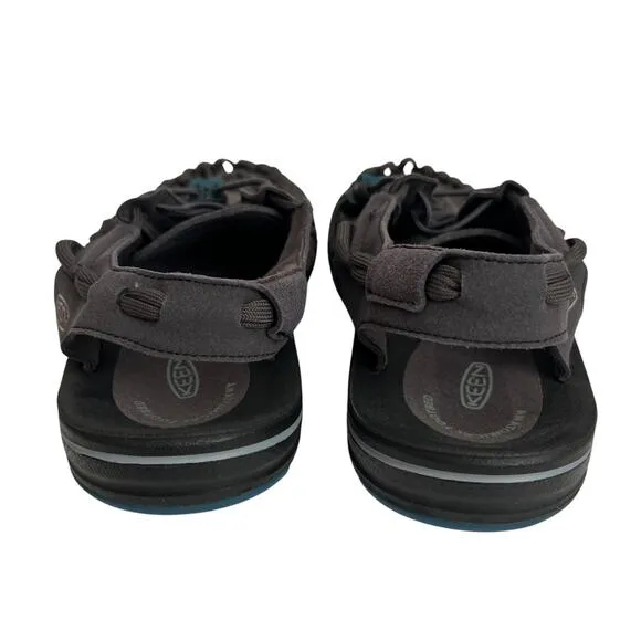 KEEN Uneek Flat Cord Summer Gray Sandals Mens Size 12