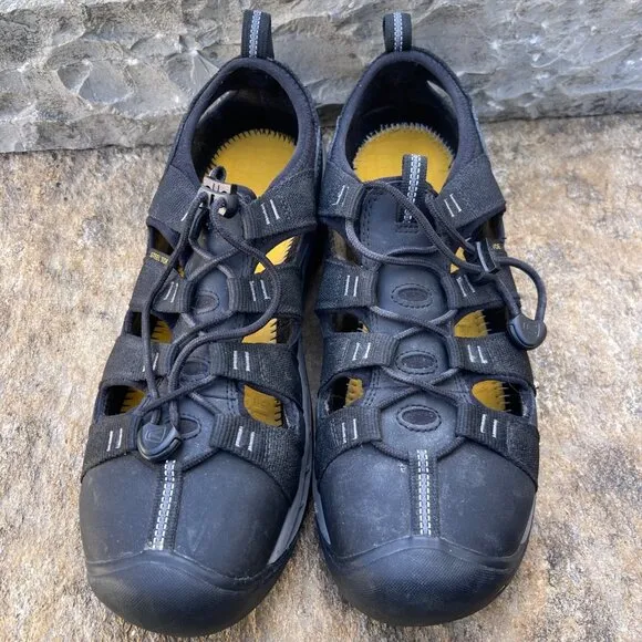 Keen Utility Men Steel Toe Sandals Black 14 EE Wide Waterproof EH Slip Resistant