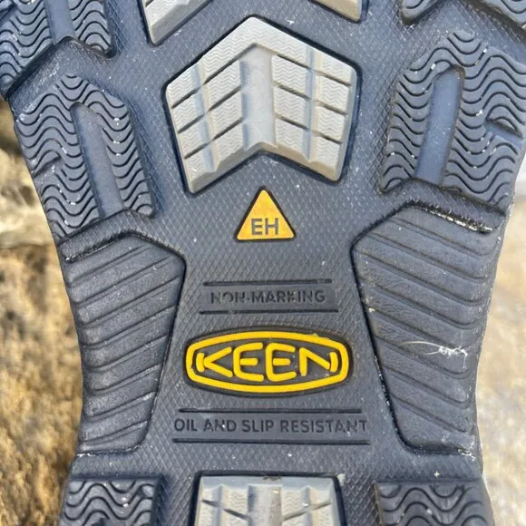 Keen Utility Men Steel Toe Sandals Black 14 EE Wide Waterproof EH Slip Resistant