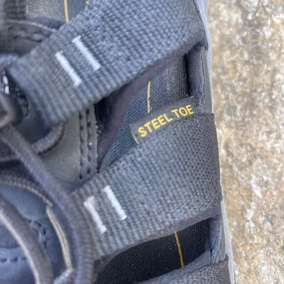 Keen Utility Men Steel Toe Sandals Black 14 EE Wide Waterproof EH Slip Resistant