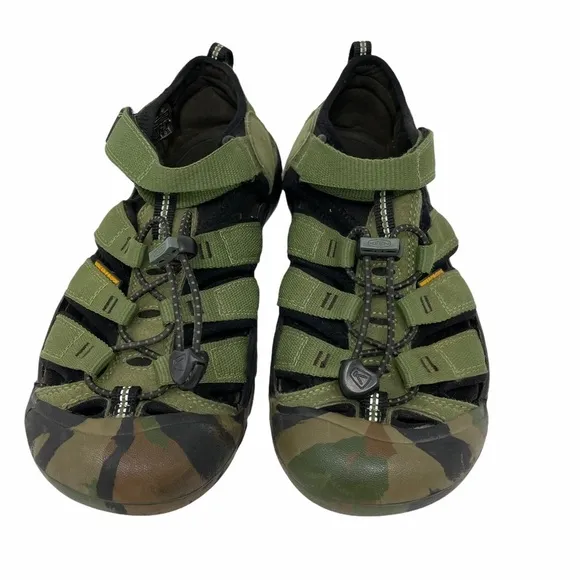Keen Waterproof Sandals Size 6 Green Camo Newport H2 Sport