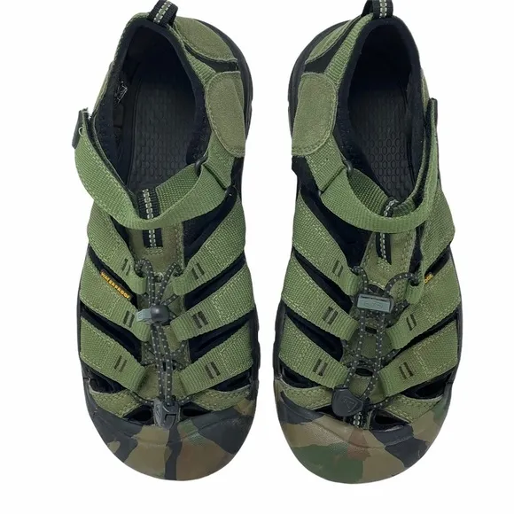 Keen Waterproof Sandals Size 6 Green Camo Newport H2 Sport