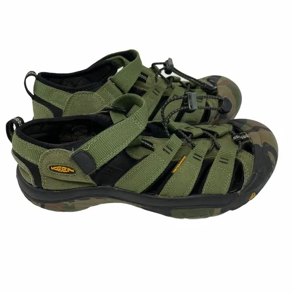 Keen Waterproof Sandals Size 6 Green Camo Newport H2 Sport