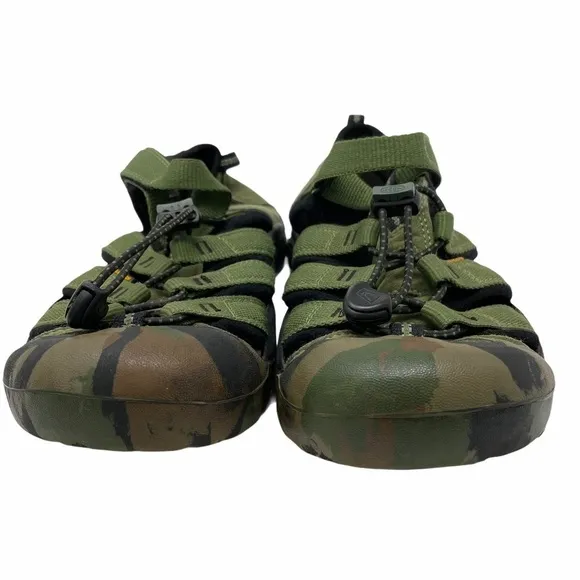 Keen Waterproof Sandals Size 6 Green Camo Newport H2 Sport