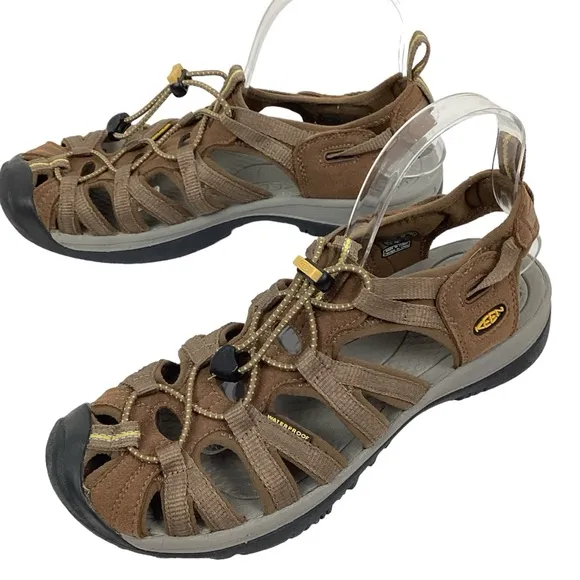 KEEN Whisper Sport Hiking Sandals Waterproof Brown