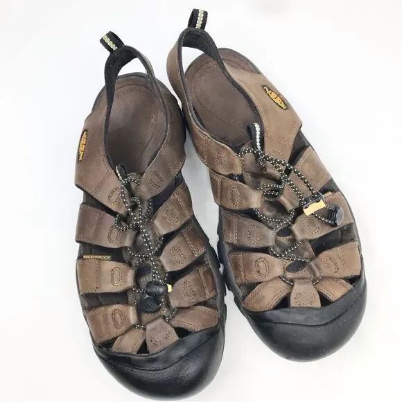 KEEN Brown Leather Waterproof Sport Sandals