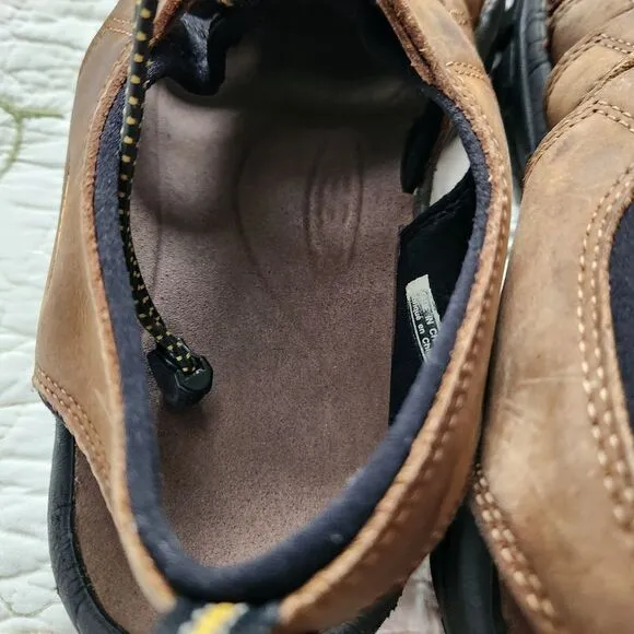 Keen Newport Sandals Men 11 Brown Leather Waterproof Sport Hiking  Sanitized RTW