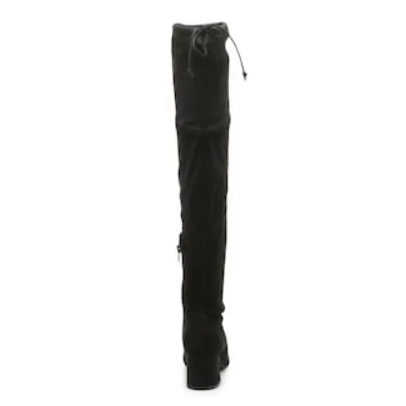 Kelly &amp; Katie Black Camoscia Suede Tarq Over-The-Knee Wide Calf Boots Size 8.5