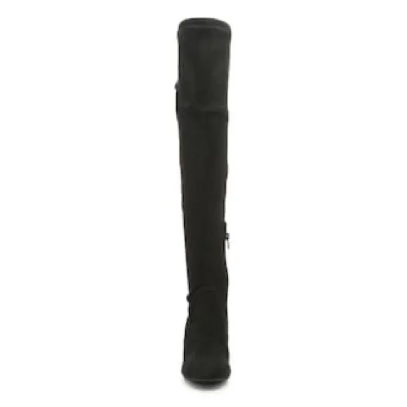 Kelly &amp; Katie Black Camoscia Suede Tarq Over-The-Knee Wide Calf Boots Size 8.5