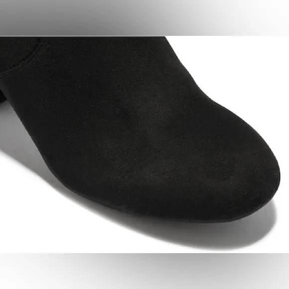 Kelly &amp; Katie Black Camoscia Suede Tarq Over-The-Knee Wide Calf Boots Size 8.5