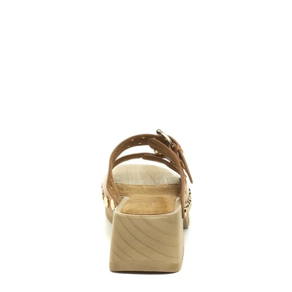 Kelsi Dagger Jolt Tan Clog Sandals