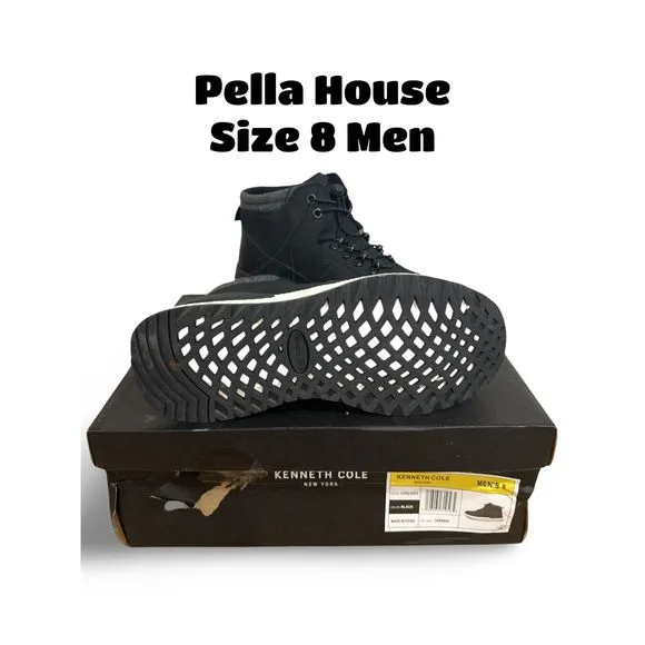 Kenneth Cole Mens The Life-Lite Hiker Sneaker NEW WITH BOX BLACK SIZE 8 US