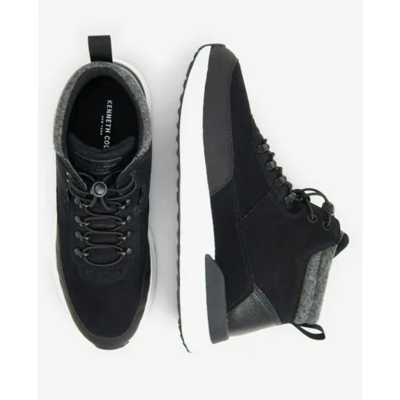 Kenneth Cole Mens The Life-Lite Hiker Sneaker NEW WITH BOX BLACK SIZE 8 US