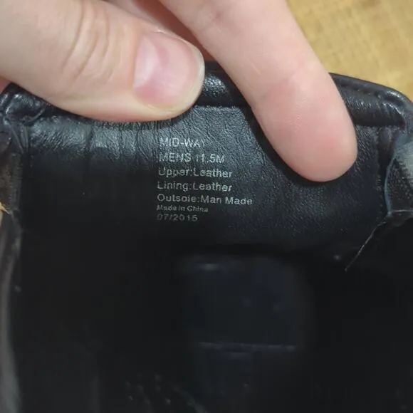 Kenneth Cole New York Mid-Way Dress Shoes Men's 11.5 Leather Loafers Black