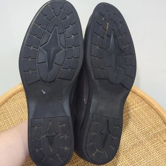 Kenneth Cole New York Mid-Way Dress Shoes Men's 11.5 Leather Loafers Black