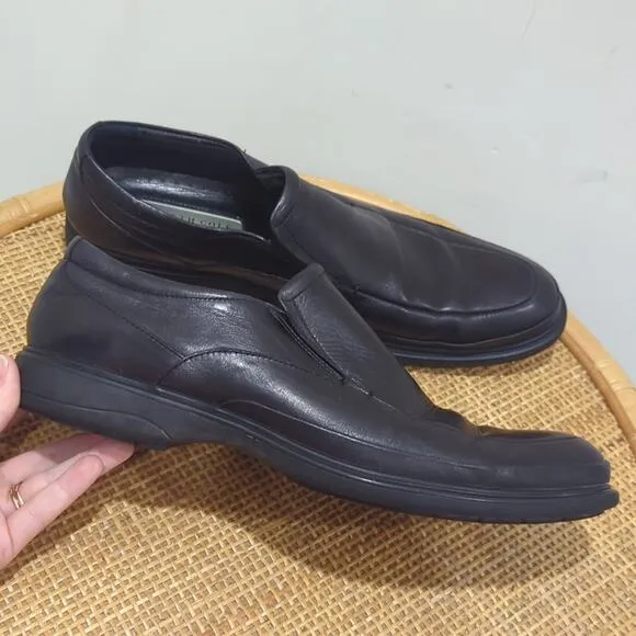 Kenneth Cole New York Mid-Way Dress Shoes Men's 11.5 Leather Loafers Black