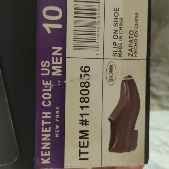 Kenneth Cole New York Slip On Leather Loafers. Size 9M Men'sColor Brown