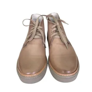 Kenneth Cole Silver Technology Men's Leather Lace Up Ankle Boots Tan Size 7.5