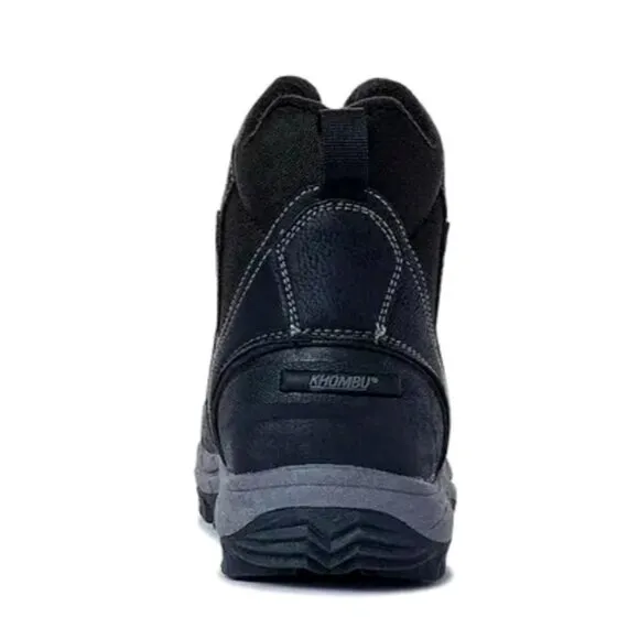 KHOMBU Boots Men's 9 Mason Outdoor Waterproof Rugged Slip-on Zipper Front Shoes