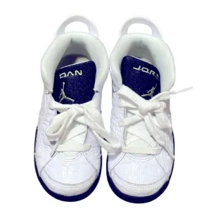 Kids Air Jordan 6 Retro Alligator White Sneakers Size 10C