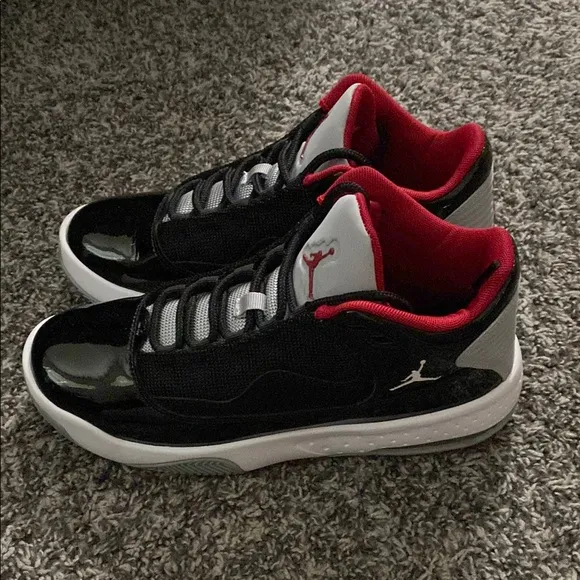Kids' Black and Red Jordan Sneakers