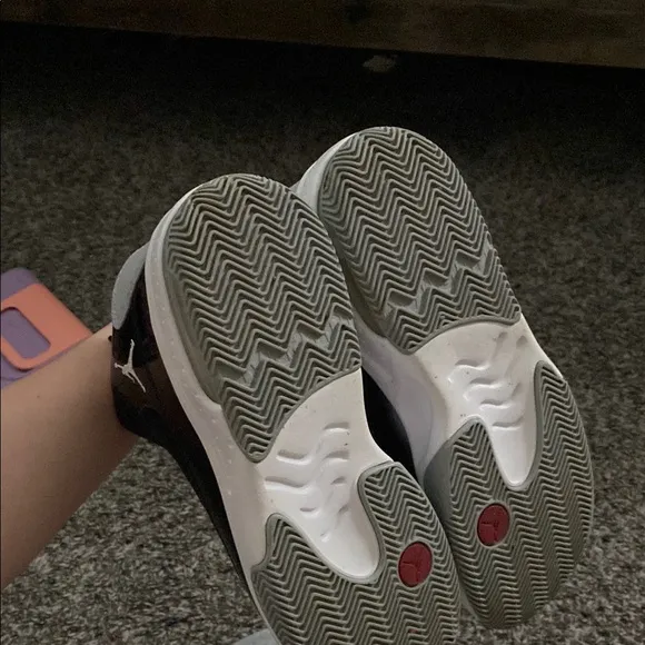 Kids' Black and Red Jordan Sneakers