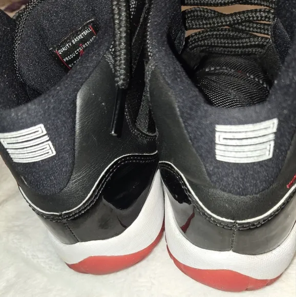 Kids Black and Red Jordan Sneakers