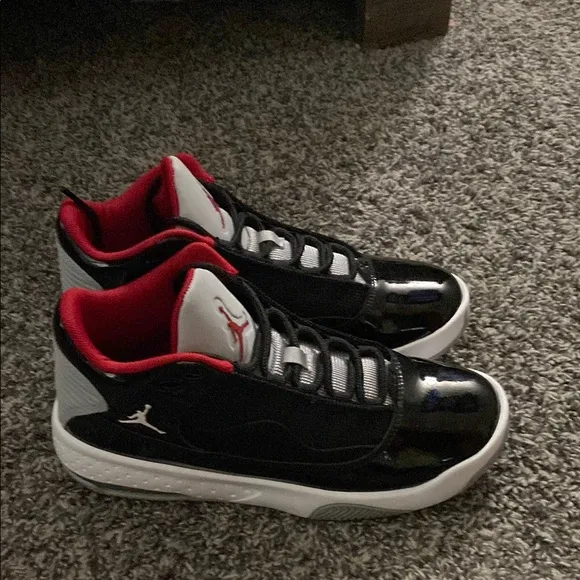 Kids' Black and Red Jordan Sneakers