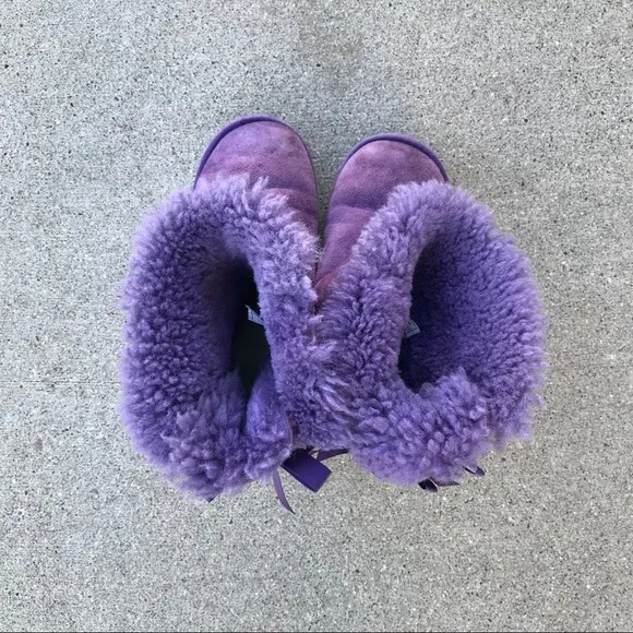 Kids Purple Bailey Bow Boots