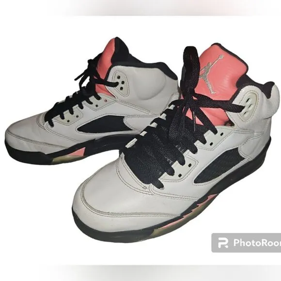 Kids Air Jordan 5 Retro GS 'Sunblush' Youth Sneakers 440892-115 size 7.5