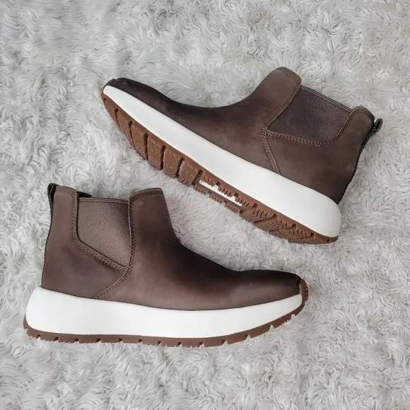 Kizik Toronto Brown Chelsea Boots Slip On Womens Size 6.5 Mens 5