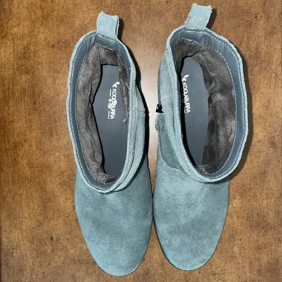 Koolaburra by Ugg Lorelei Suede Ankle Boots Gray Size 10