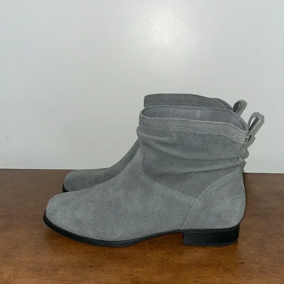Koolaburra by Ugg Lorelei Suede Ankle Boots Gray Size 10