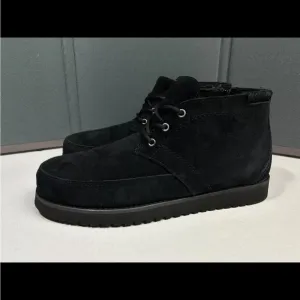 Koolaburra by UGG Men's Size 10 Asaiah Chukka Boots Black Leather Suede NEW