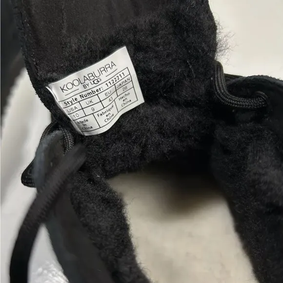 Koolaburra by UGG Men's Size 10 Asaiah Chukka Boots Black Leather Suede NEW