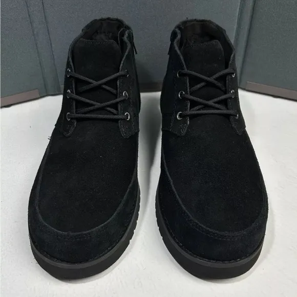 Koolaburra by UGG Men's Size 10 Asaiah Chukka Boots Black Leather Suede NEW