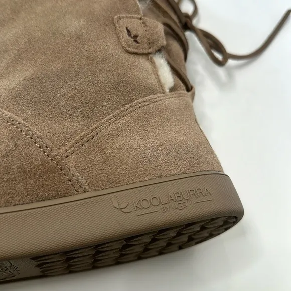 Koolaburra by Ugg Sheep Trim Lined Shazi Water Resistant Slip on Round Toe Boots