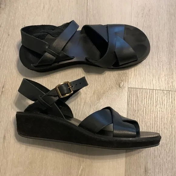 KORK EASE | CLASSIC AVA | WEDGE | SANDALS size 8 black