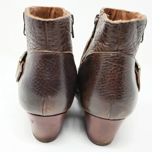 Kork-Ease Isa Dark Brown Leather Ankle Boots 6.5