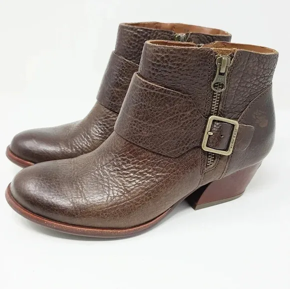 Kork-Ease Isa Dark Brown Leather Ankle Boots 6.5