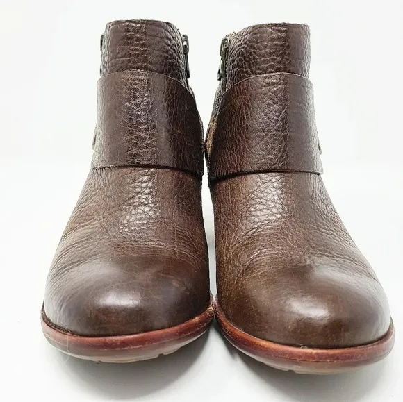 Kork-Ease Isa Dark Brown Leather Ankle Boots 6.5
