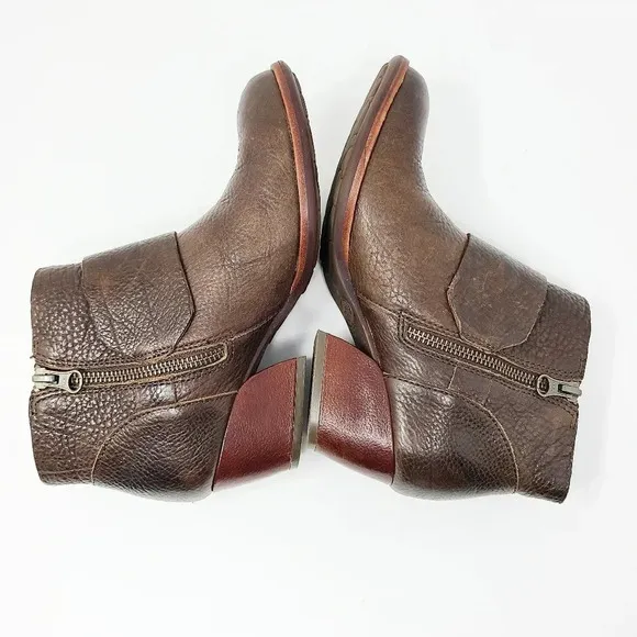 Kork-Ease Isa Dark Brown Leather Ankle Boots 6.5