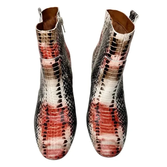 Kork Ease Leland Boots Snake Embossed SZ 6.5